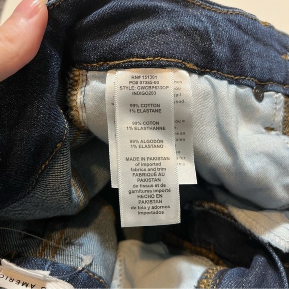 Good American Good Waist Crop Jeans Size 27 Distressed gwcb633op NWT. - Picture 7 of 7